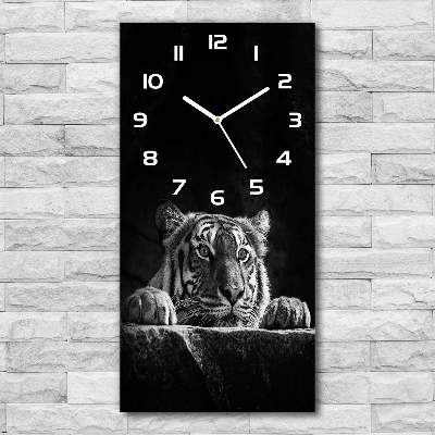 Nowoczesny zegar ścienny Tygrys