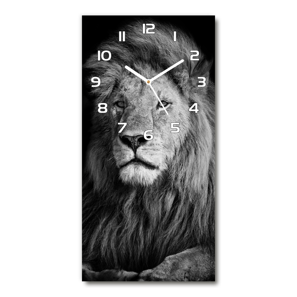 Nowoczesny zegar ścienny Portret lwa