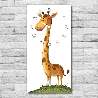 Nowoczesny zegar ścienny Żyrafa