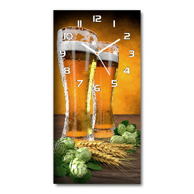Zegar ścienny Dwie szklanki piwa