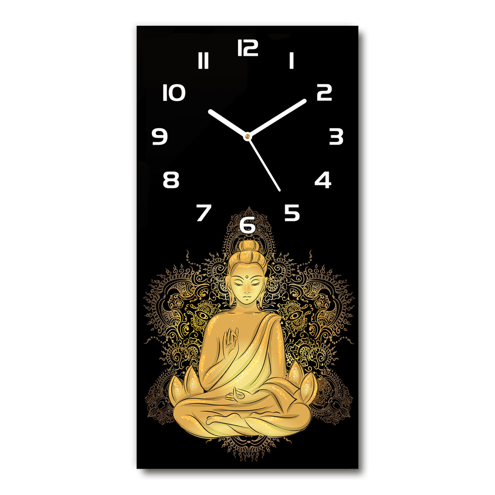 Zegar ścienny cichy Budda i mandala