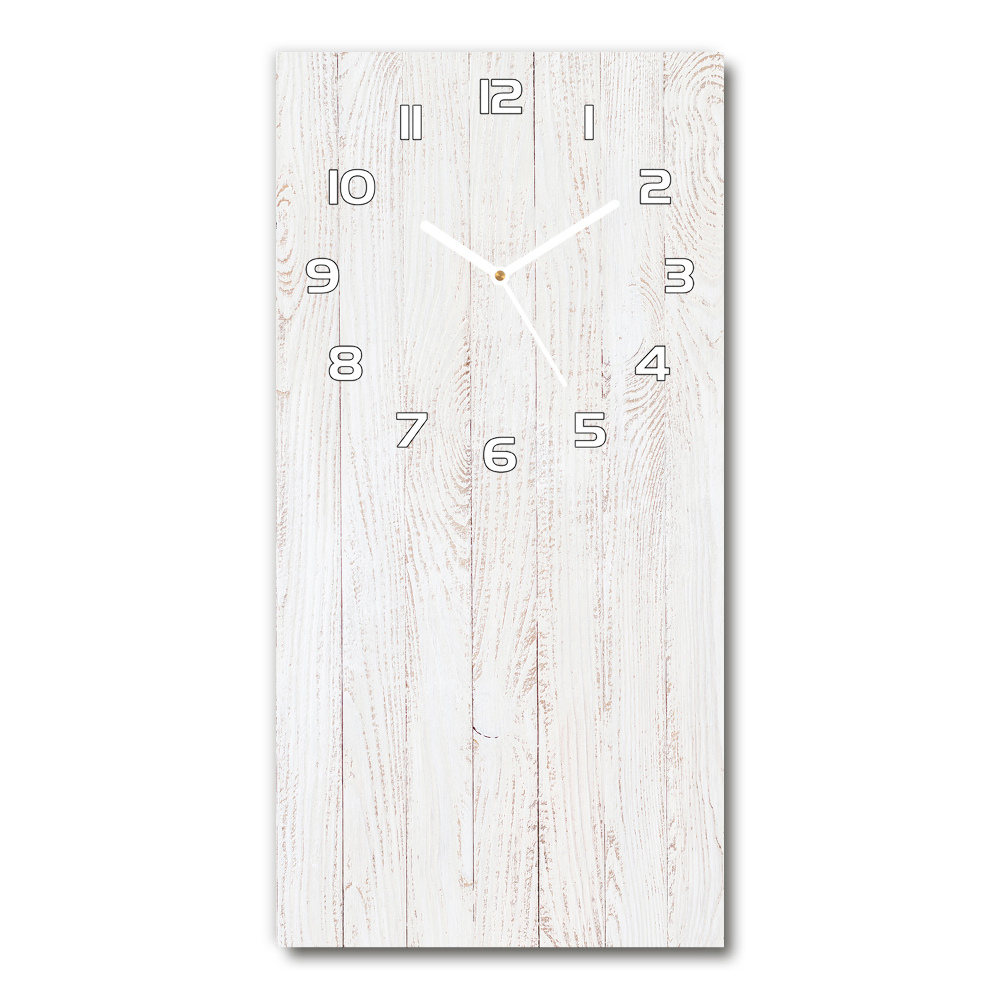 Zegar szklany ścienny Drewniane tło
