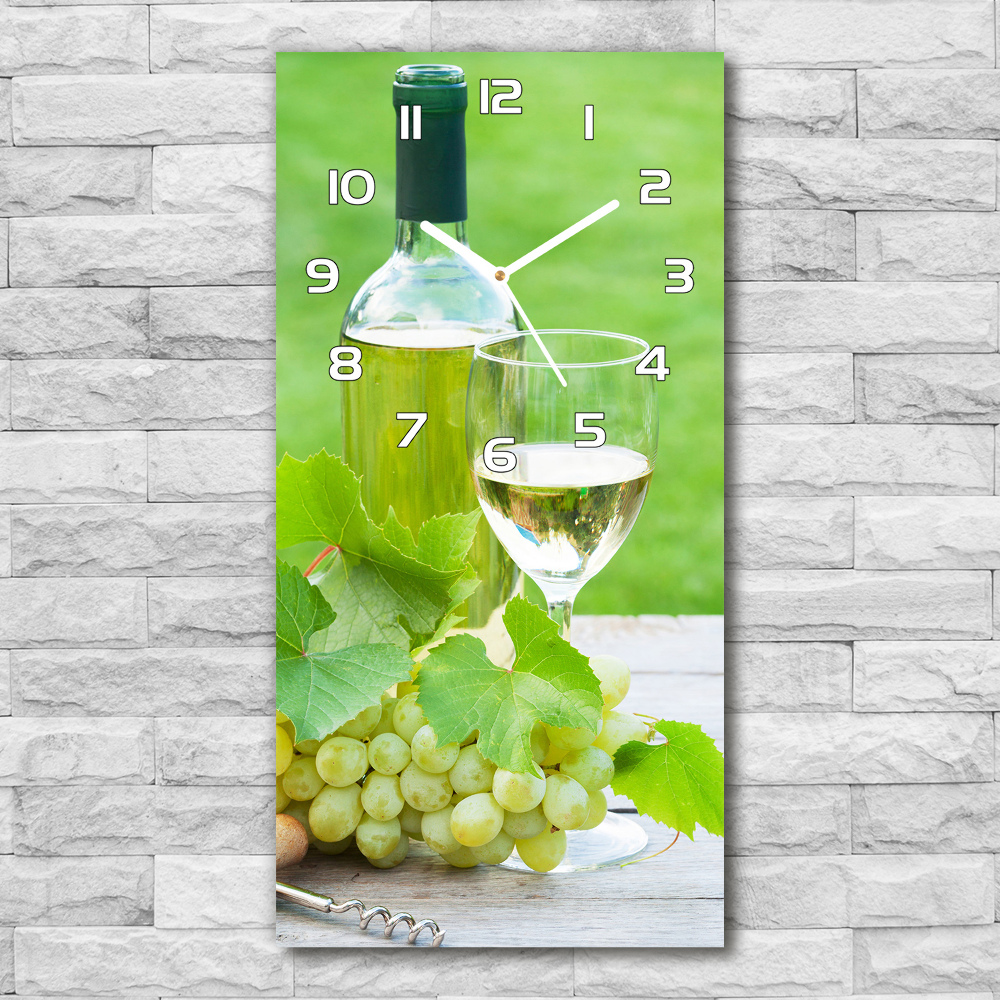 Zegar ścienny cichy Winogrona i wino