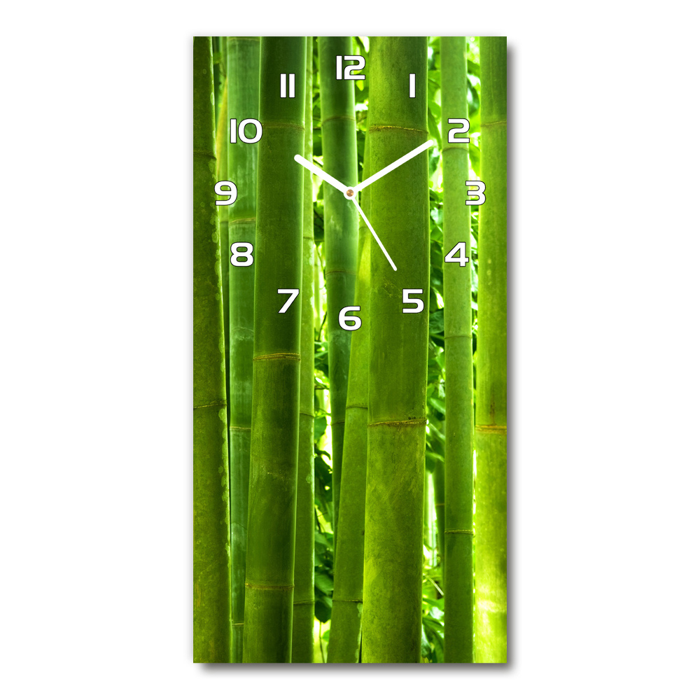 Nowoczesny zegar ścienny Bambus