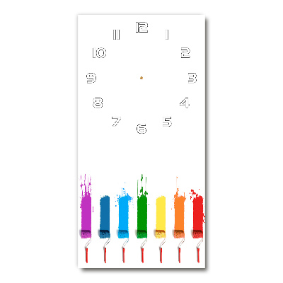 Zegar ścienny cichy Wałki malarskie