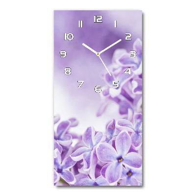 Nowoczesny zegar ścienny Kwiaty bzu
