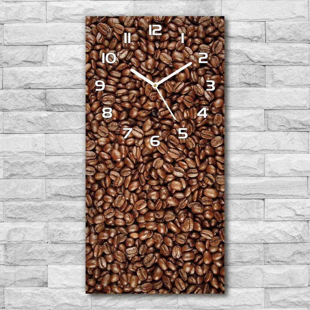 Nowoczesny zegar ścienny Ziarna kawy
