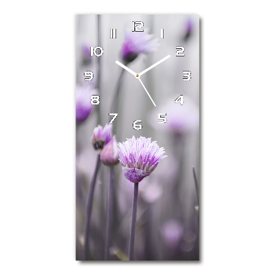 Zegar ścienny Kwiaty szczypiorku
