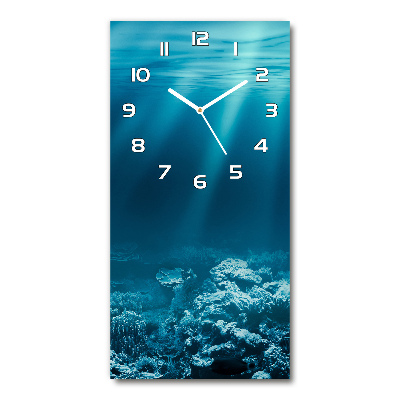 Zegar szklany ścienny Podwodny świat