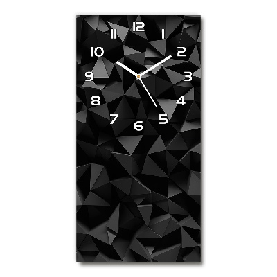 Zegar szklany ścienny Abstrakcja 3D