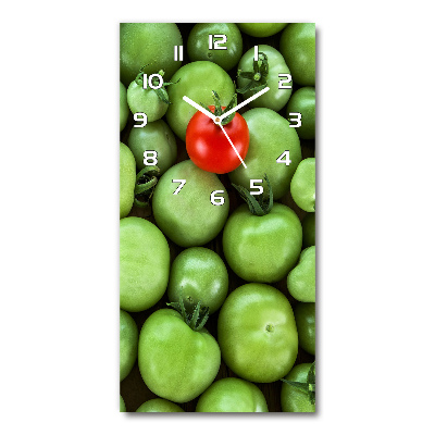 Zegar ścienny cichy Czerwony pomidor