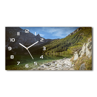 Zegar ścienny szklany Morskie oko Tatry
