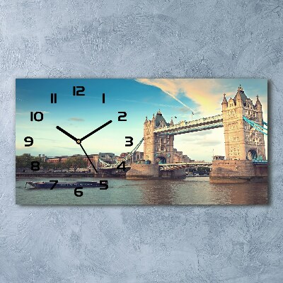 Zegar ścienny szklany Tower bridge Londyn
