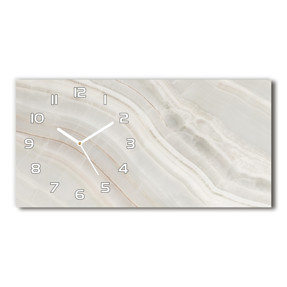 Zegar ścienny szklany Marmurowa tekstura