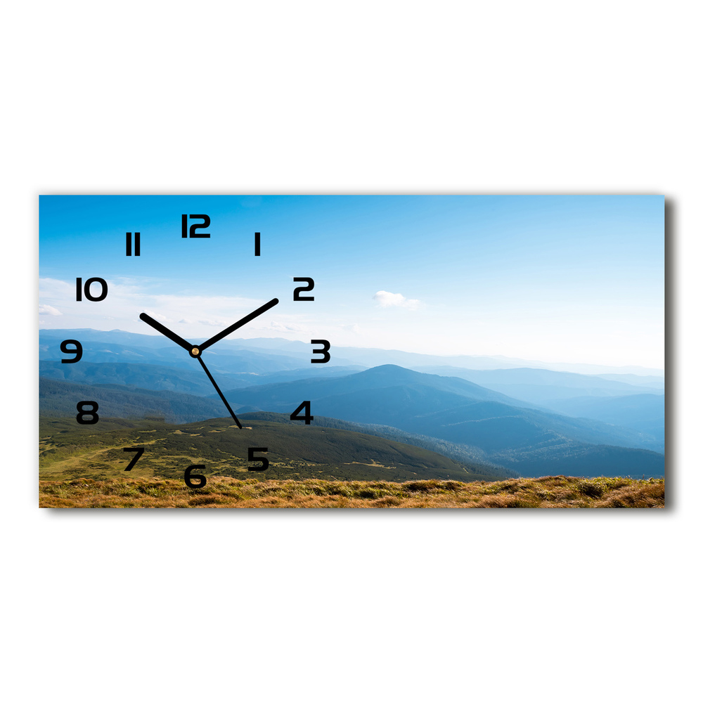 Zegar ścienny szklany Park narodowy Tatry