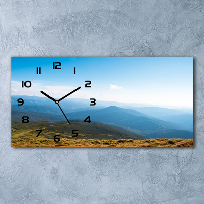 Zegar ścienny szklany Park narodowy Tatry
