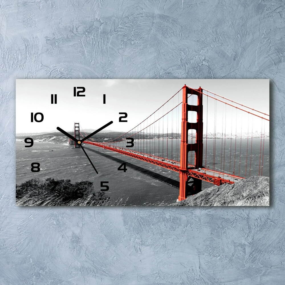 Zegar ścienny szklany Most San Francisco