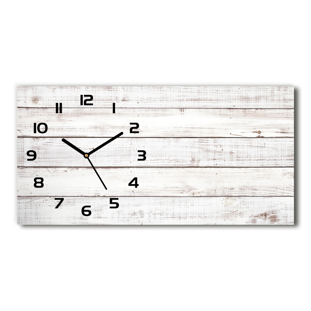 Zegar ścienny szklany Drewniana ściana
