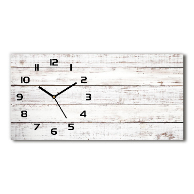 Zegar ścienny szklany Drewniana ściana