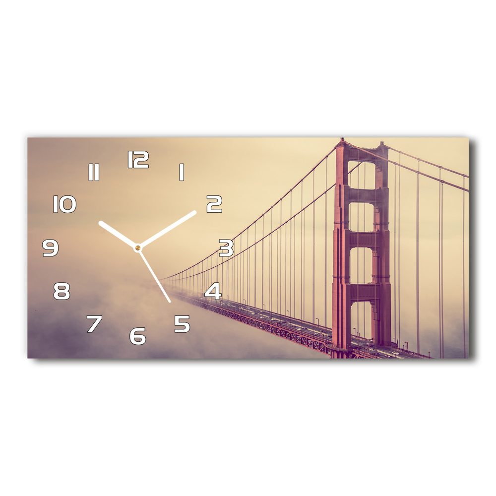 Zegar ścienny szklany Most San Francisco