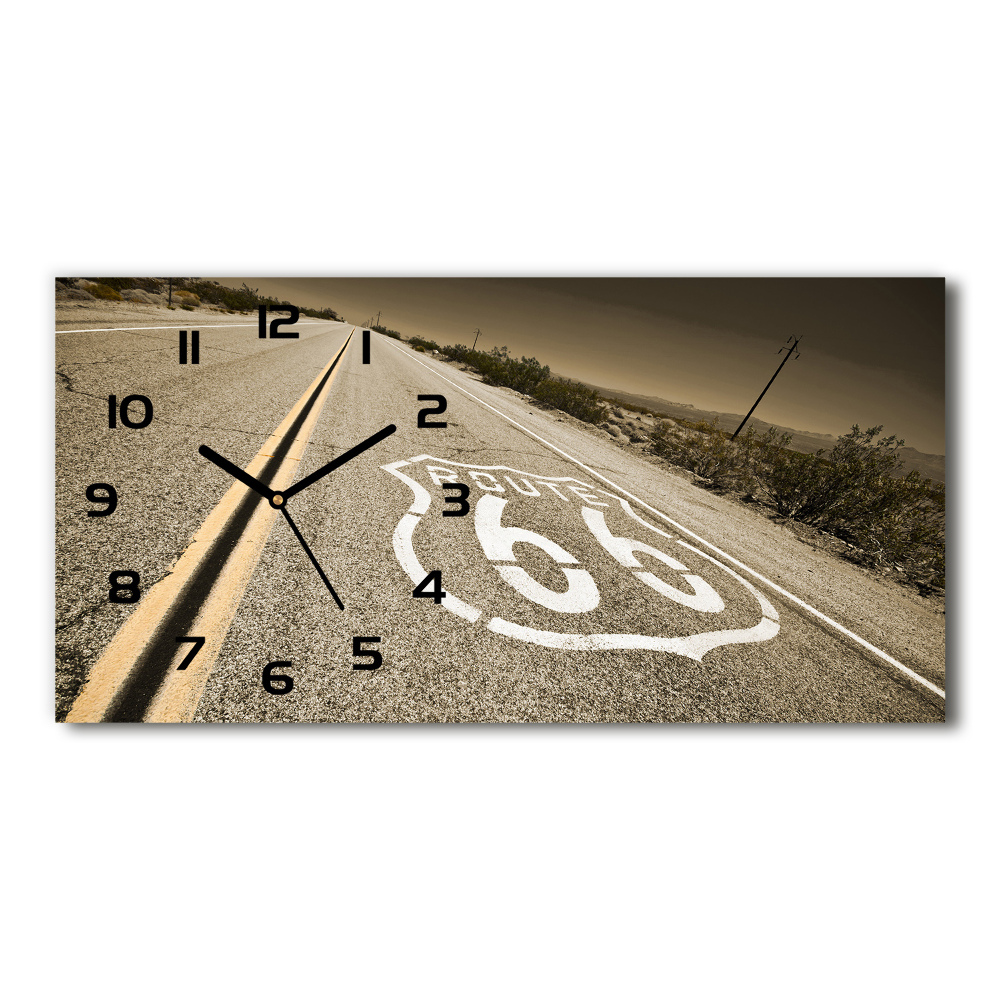 Zegar ścienny szklany Droga w Kalifornii