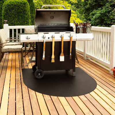 Blacha pod grill W kształcie półowalu 100x100 cm