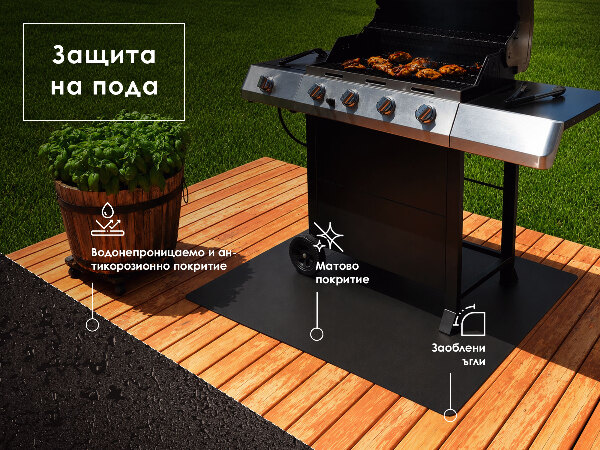 Podkładka ochronna pod grill Prostokątna 100x70 cm