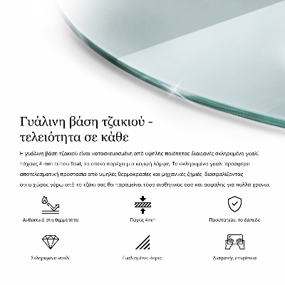 Szkło pod kominek okrągłe transparentne