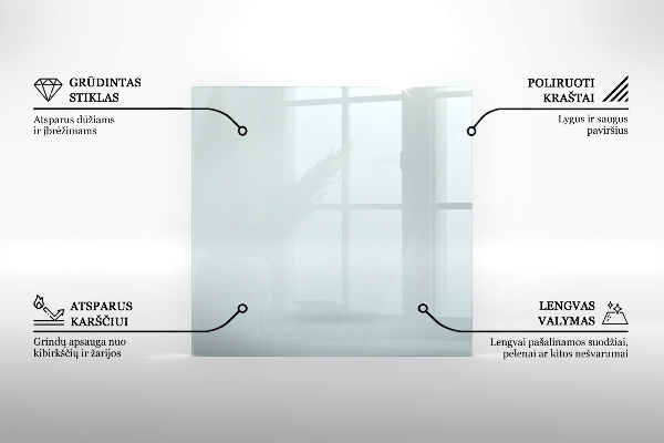 Szkło przed kominek sześciokątne transparentne