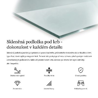 Szkło przed kominek sześciokątne transparentne