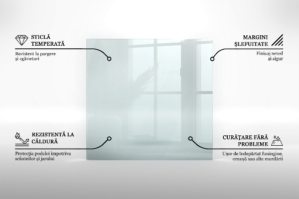 Szkło przed kominek sześciokątne transparentne