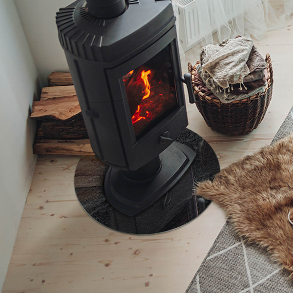 Szkło pod kominek Tekstura kamienia naturalnego