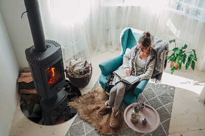 Podkładka pod kominek Trójwymiarowa geometria