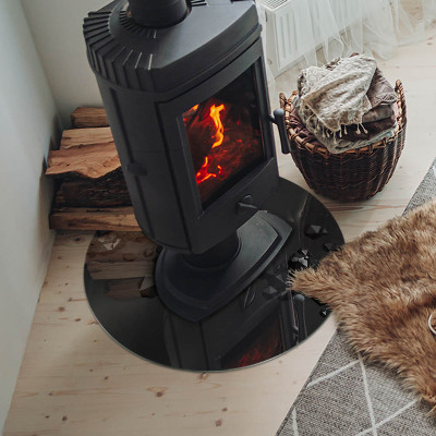 Szyba pod kominek Abstrakcyjna chmura brył