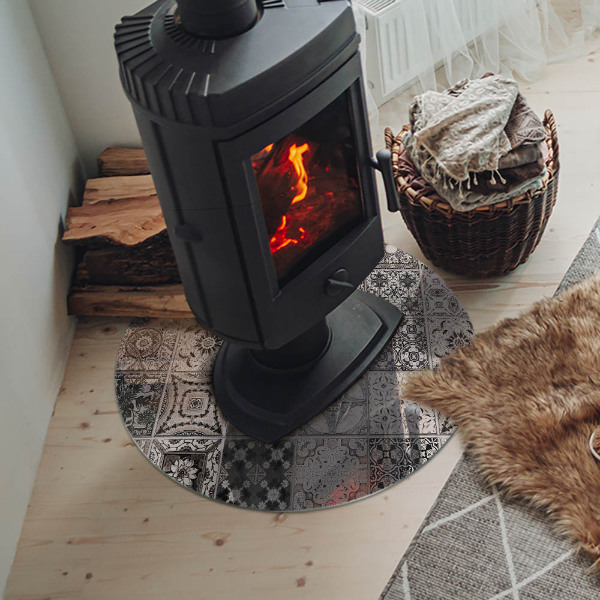 Podkładka pod kominek Wzory kafli dekoracyjnych