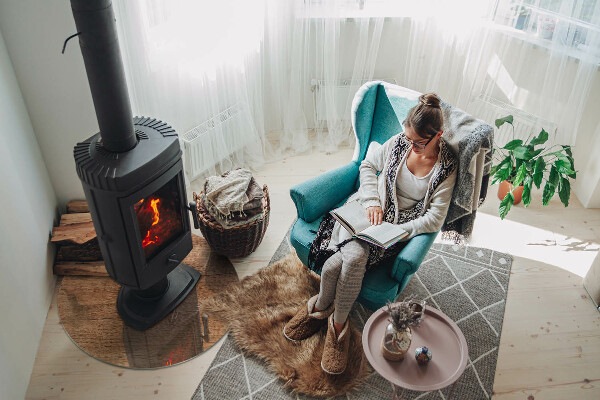 Szkło pod kominek Naturalny wzór drewna