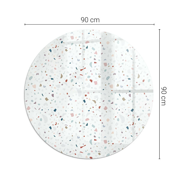 Szkło pod kominek Wzór z drobnymi kształtami