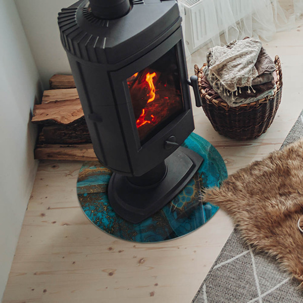 Podkładka pod kominek Abstrakcyjny wzór organiczny