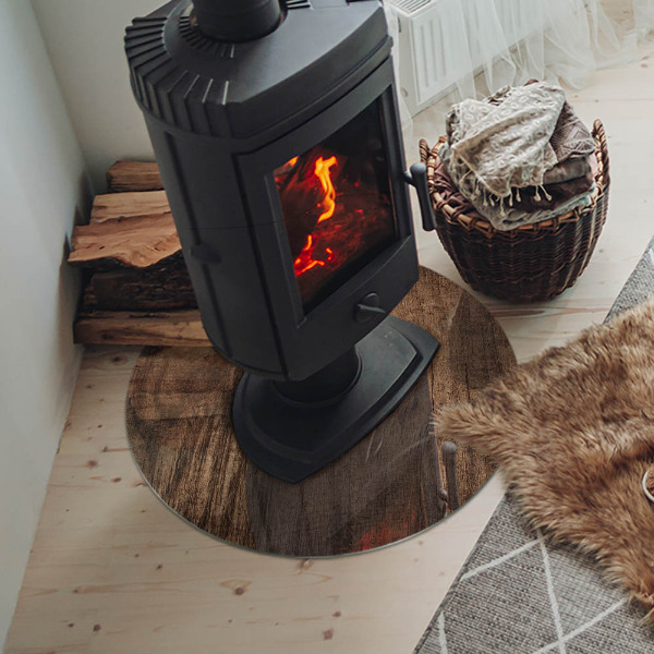 Podkładka pod kominek Naturalny wzór drewna