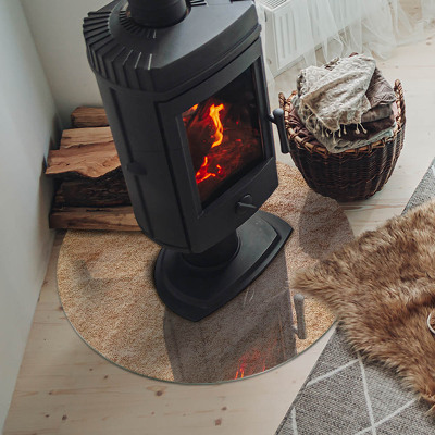 Szkło pod kominek Tekstura naturalnego kamienia