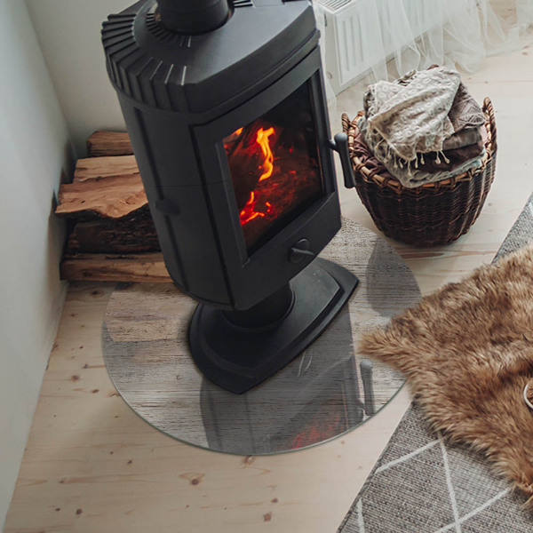 Podkładka pod kominek Jasna tekstura drewna