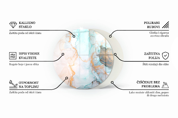 Podkładka pod kominek Deski w różnych odcieniach
