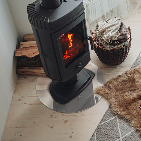 Szyba pod kominek Naturalny wzór marmuru