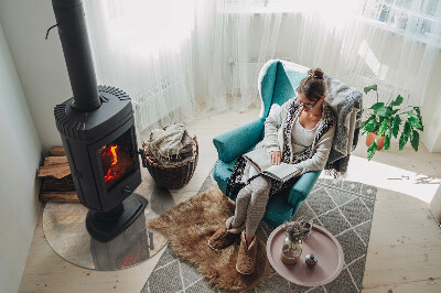 Szkło pod kominek Naturalny wzór kamienia