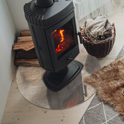 Szkło pod kominek Naturalny wzór kamienia