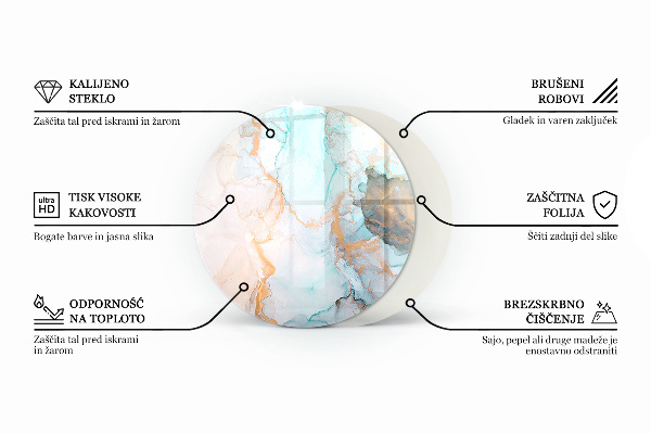 Szkło pod kominek Deska drewniana w układzie