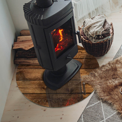 Podkładka pod kominek Deska drewniana w słoje