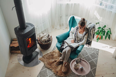 Podkładka pod kominek Tekstura surowego betonu