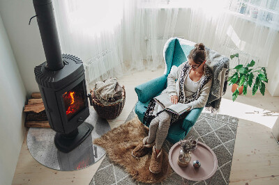 Podkładka pod kominek Tekstura surowego betonu