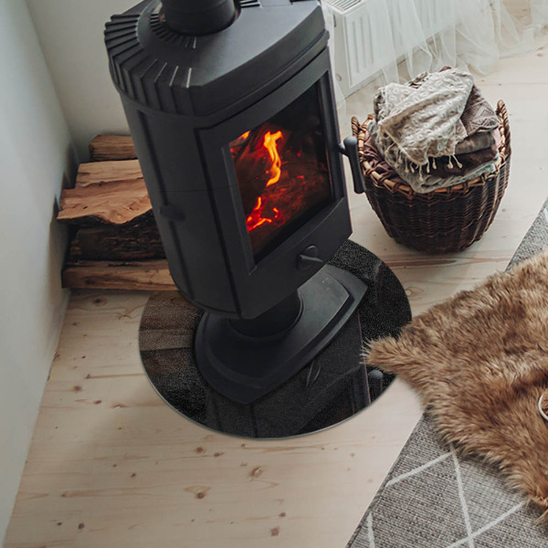 Szkło pod kominek Tekstura kamiennej powierzchni